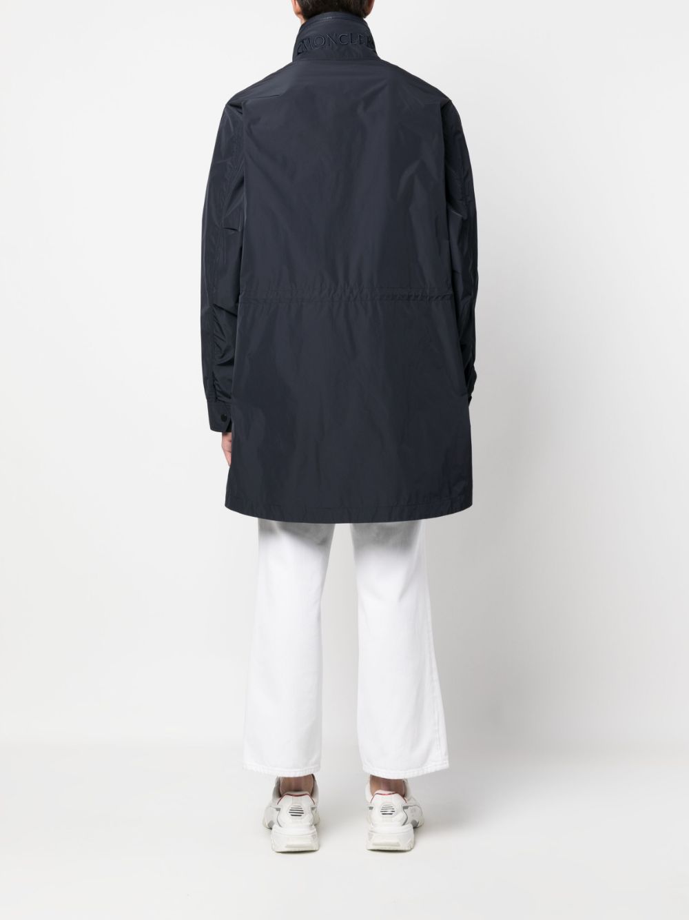 Shop Moncler Bleone Parka Jacket In Blue