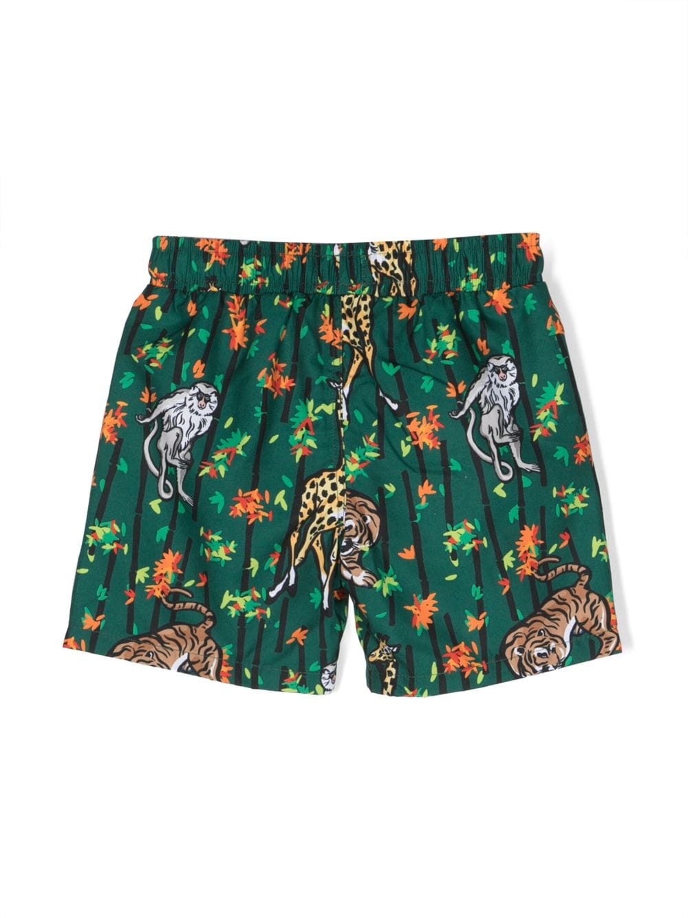 Kenzo Kids Zwembroek met dierenprint - Groen