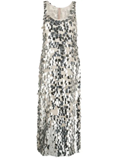 Del Core sequin-embellished long dress
