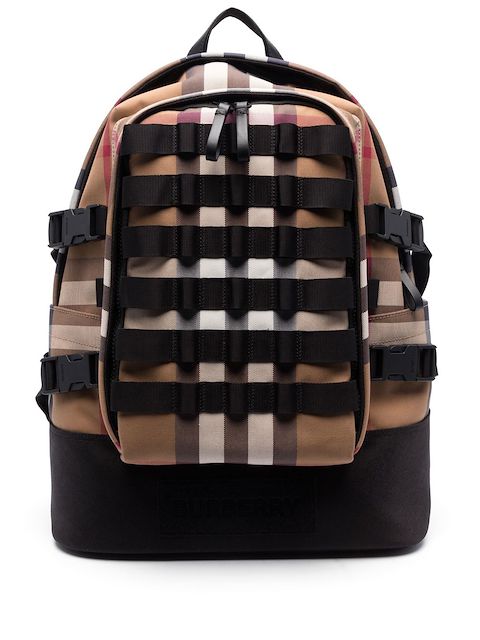 Burberry check-pattern backpack