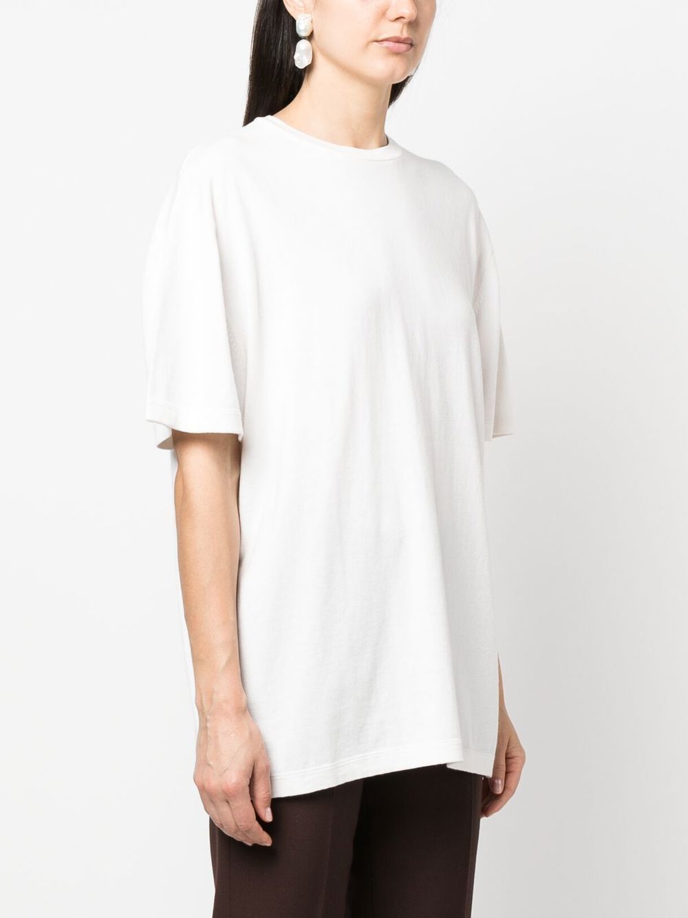 Shop Extreme Cashmere Cotton-cashmere T-shirt In Weiss