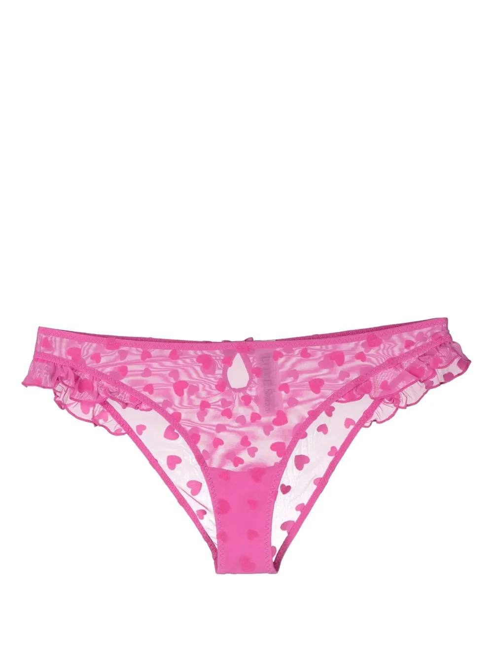 Love Stories Heart Motif Sheer Briefs Farfetch 