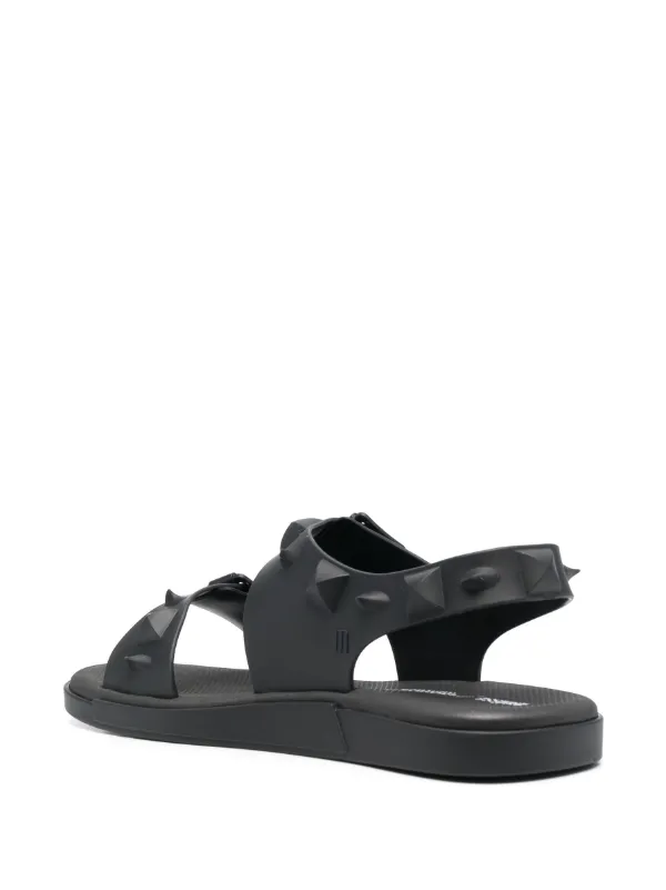 Melissa black online sandals