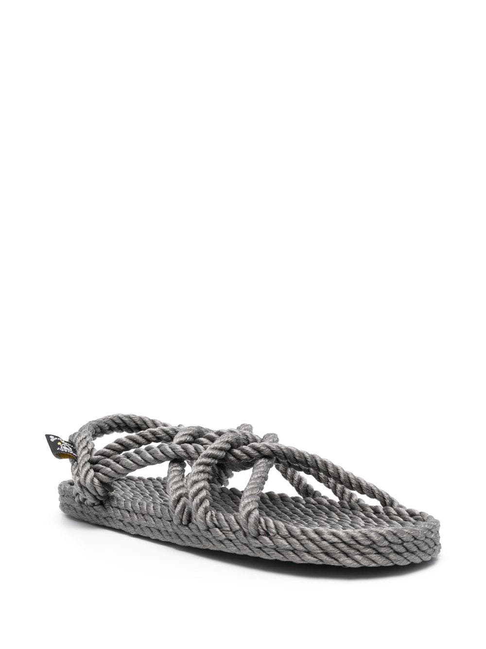 Shop Nomadic State Of Mind Twisted Raffia Sandals In Grey