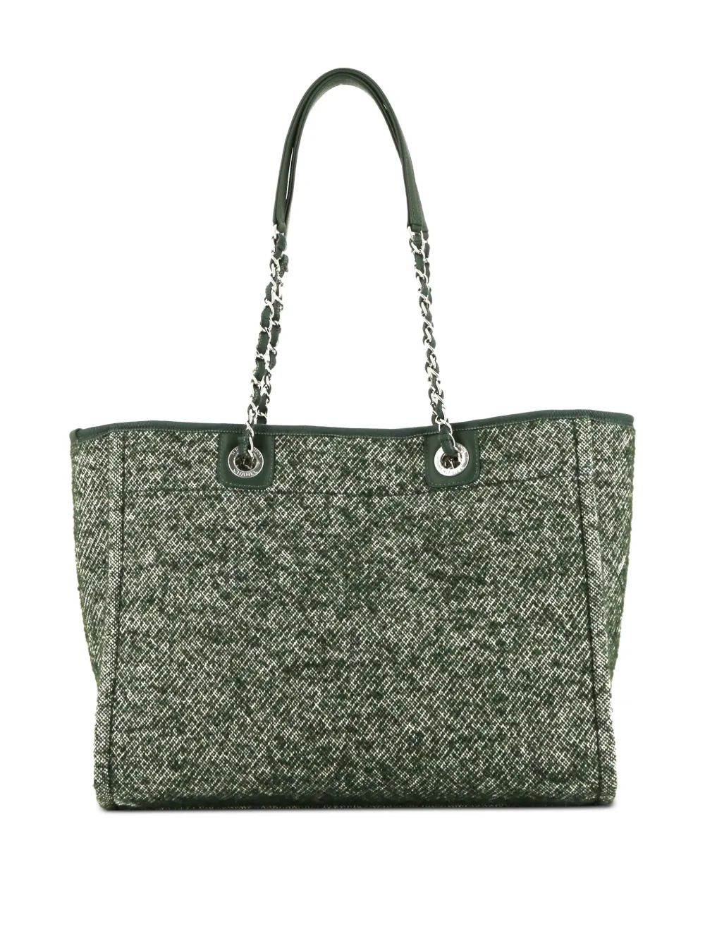 【未使用】シャネル ノベルティ ツイード トートバッグ グリーン 新品】CHANEL シャネル ノベルティ トートバッグ グリーン ツイード
