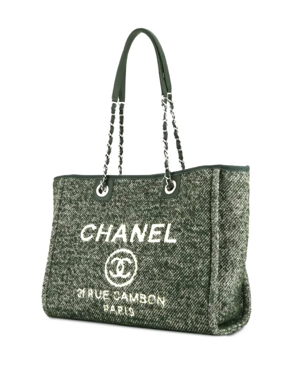 CHANEL Pre-Owned ドーヴィル ショルダーバッグ | グリーン | FARFETCH JP