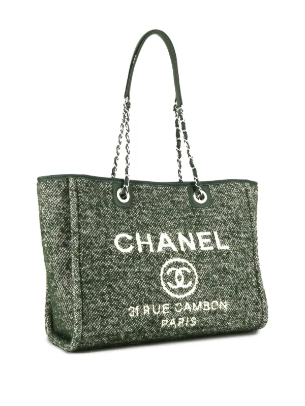 CHANEL Pre-Owned ドーヴィル ショルダーバッグ | グリーン | FARFETCH JP