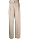 Dusan cropped silk palazzo pants - Neutrals