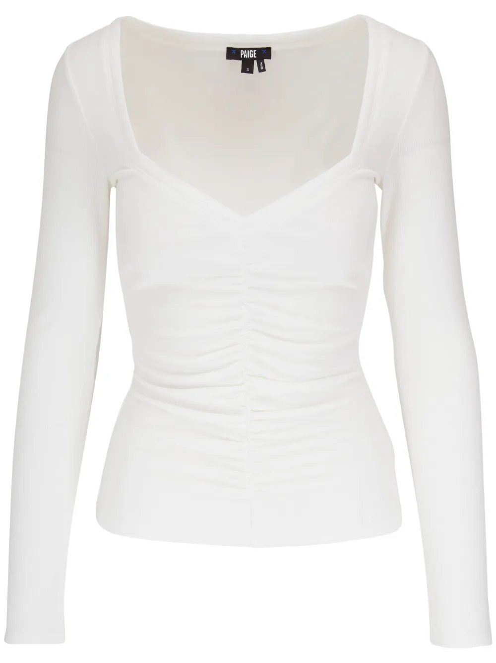 PAIGE sweetheart-neck jersey - White