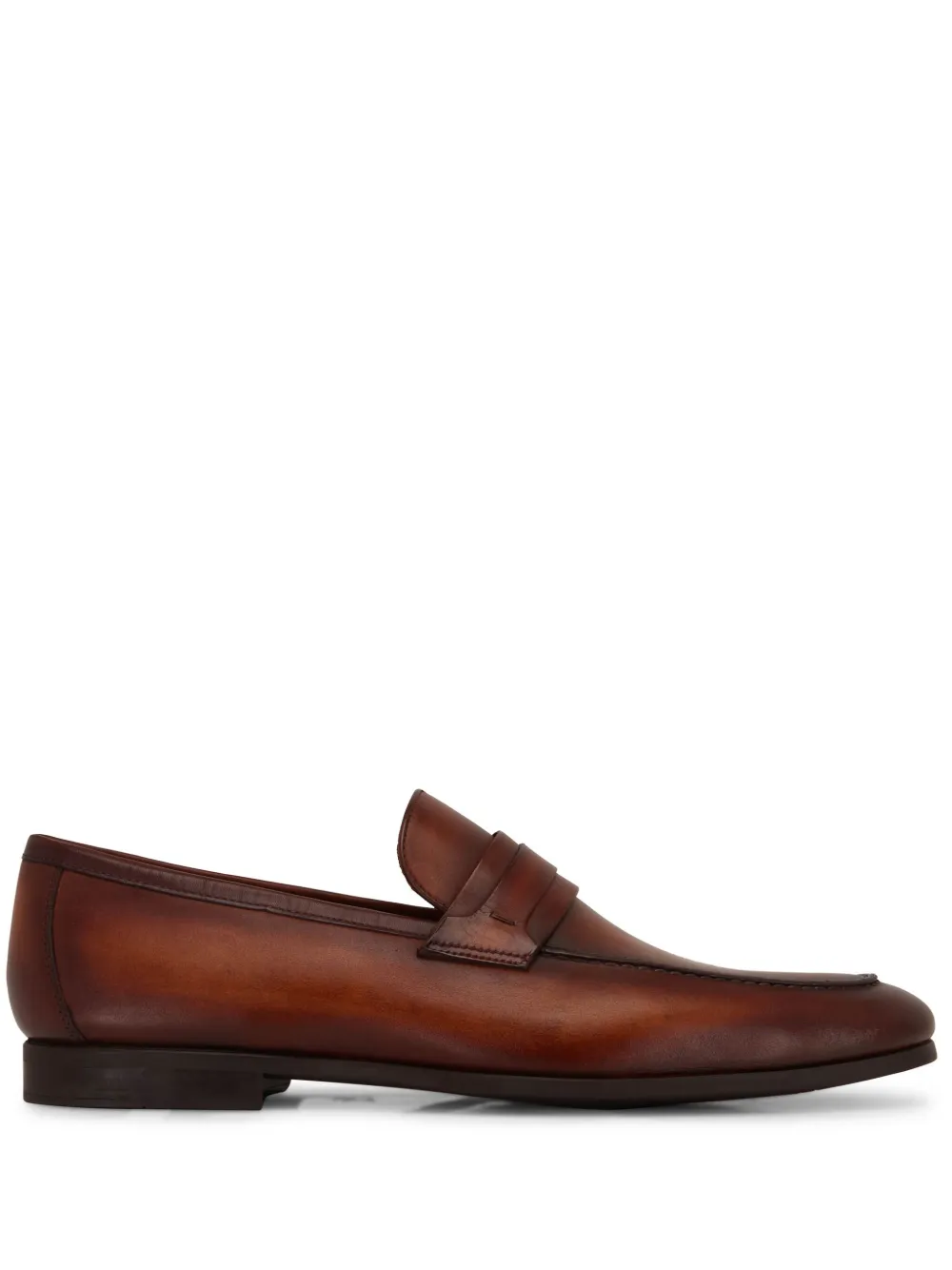 Magnanni Mocassini in pelle con punta smussata - Marrone