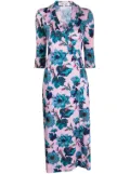 DVF Diane von Furstenberg floral-print silk dress - Pink