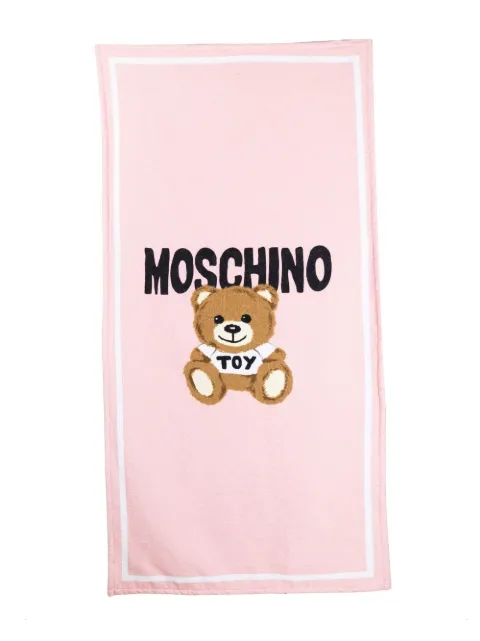 Moschino Kids Teddy Bear-print cotton towel