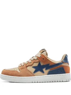 A BATHING APE® Roadsta Express #3 M1 Sneakers | Orange | FARFETCH CA