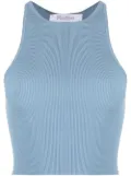 Max Mara knitted racerback tank top - Blue