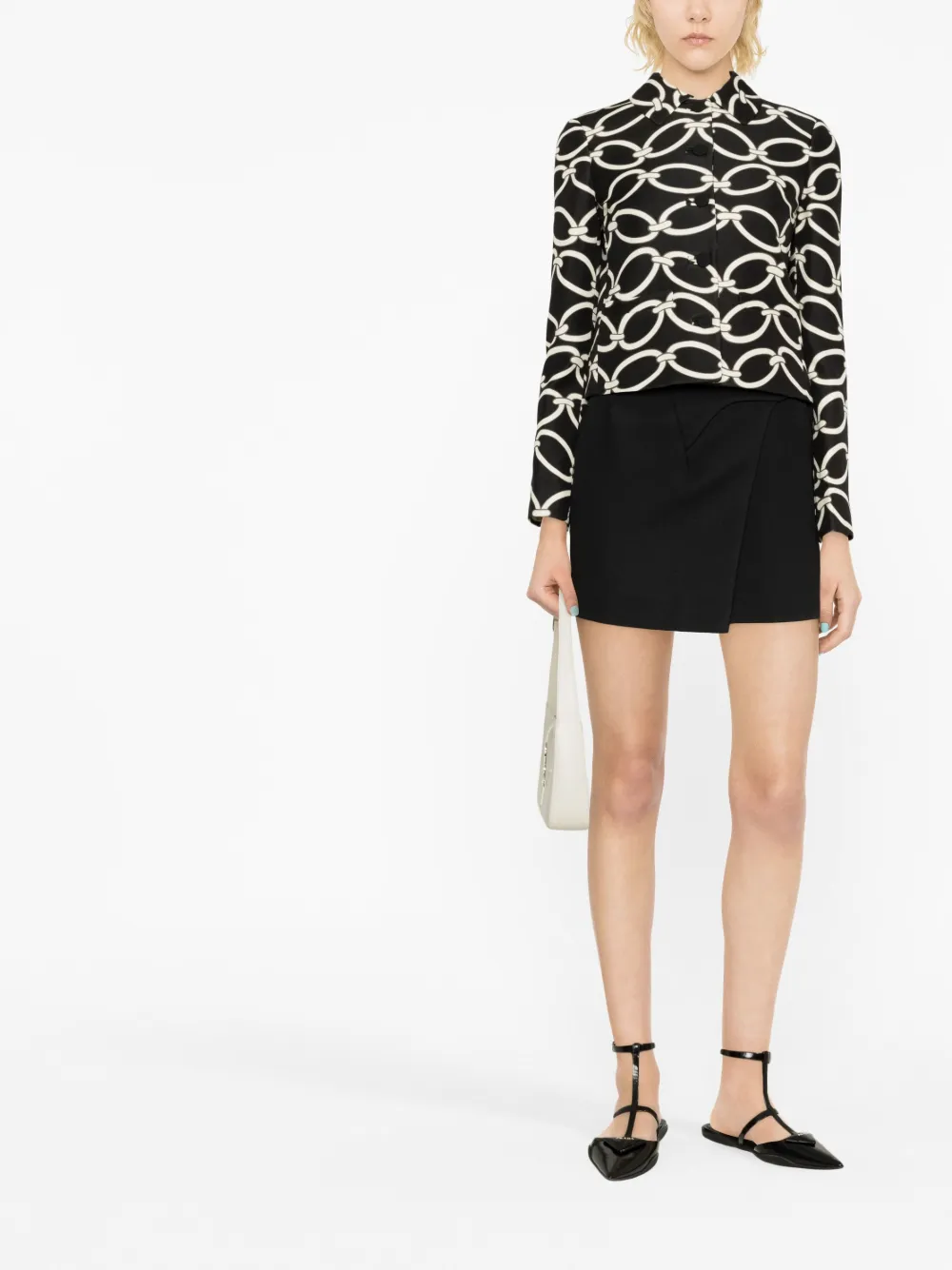 Valentino Garavani Blazer met enkele rij knopen - Zwart