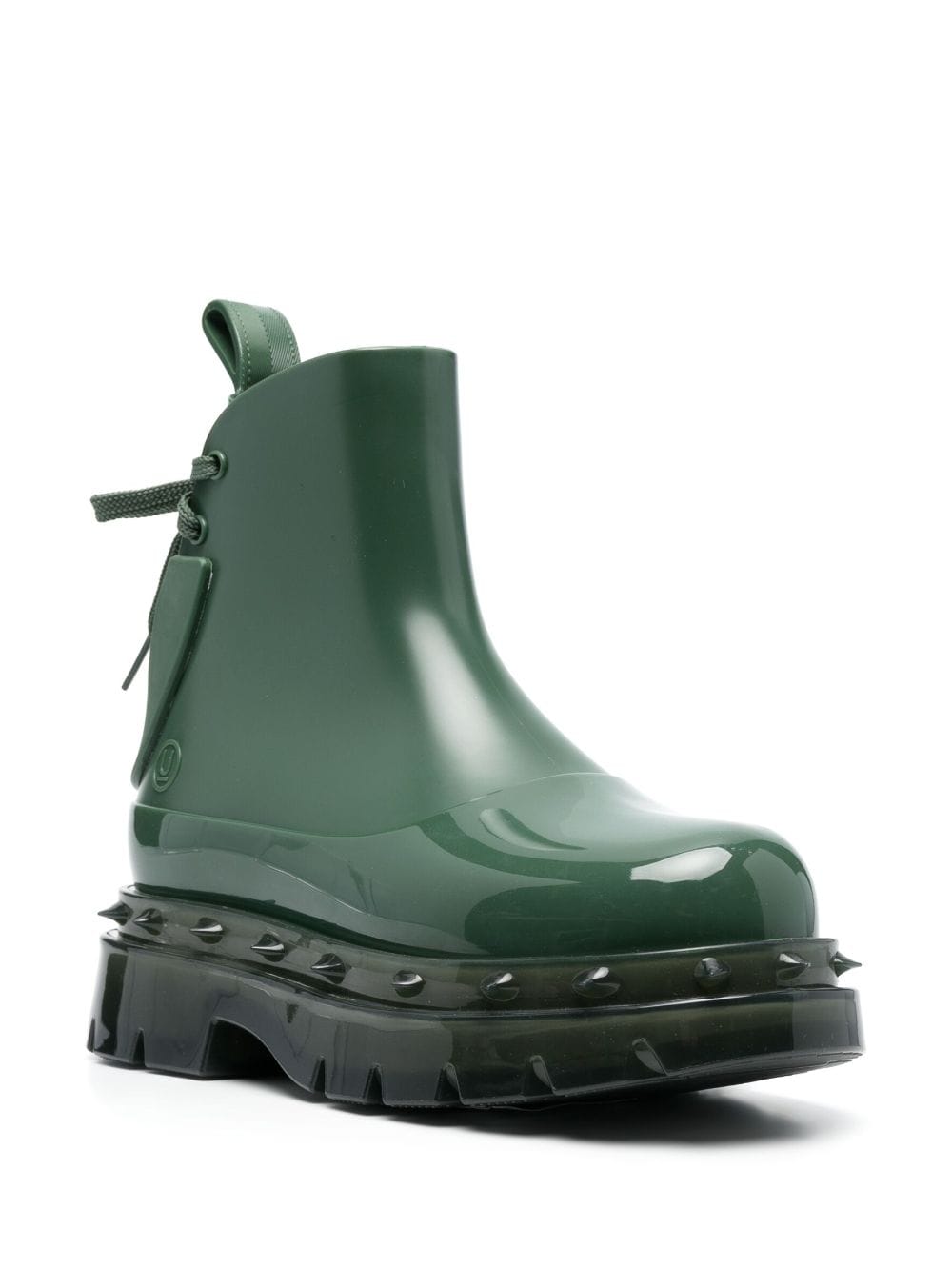 Shop Melissa X Undercover Studded-detail Boots In Green