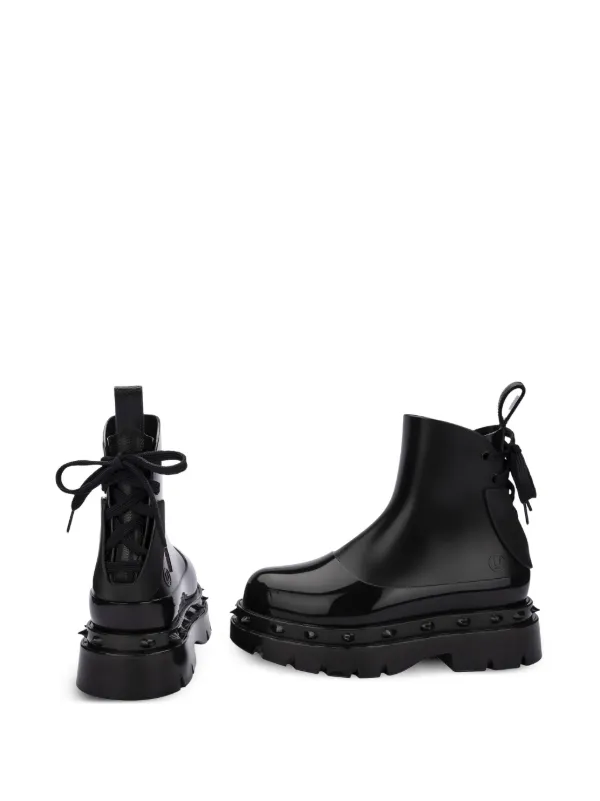 超話題新作 Platform Spikes Undercover x Melissa Ankle Black | Boots 靴