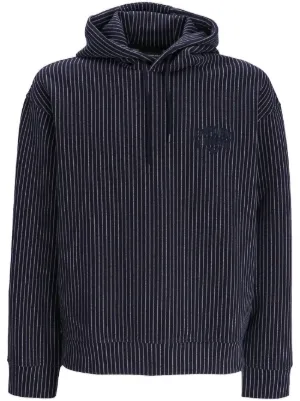 Black pinstripe sale hoodie