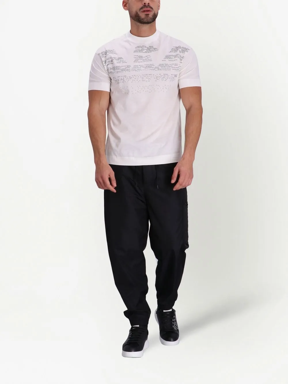 EMPORIO ARMANI LOGO印花短袖T恤