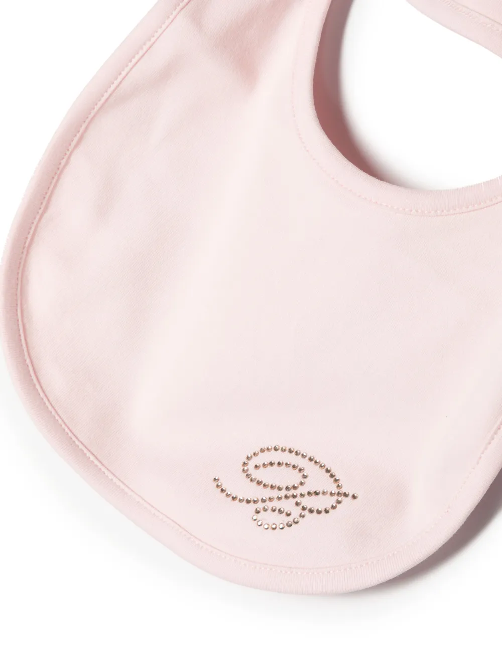 Miss Blumarine embellished-logo babygrow set - Roze