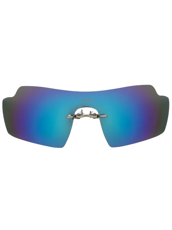 Coperni Oversize mirrored lenses Sunglasses Black FARFETCH SG