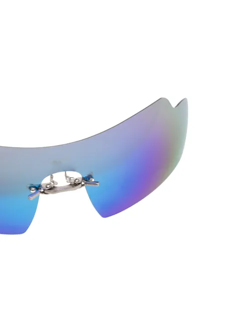 Coperni oversize mirrored-lenses sunglasses COPSG04732 - 1