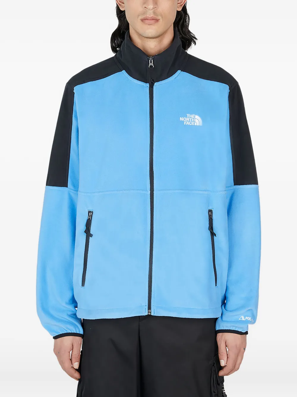 The North Face colour-block zip-up sweatshirt - ブルー The North Face colour-block zip-up sweatshirt - ブルー