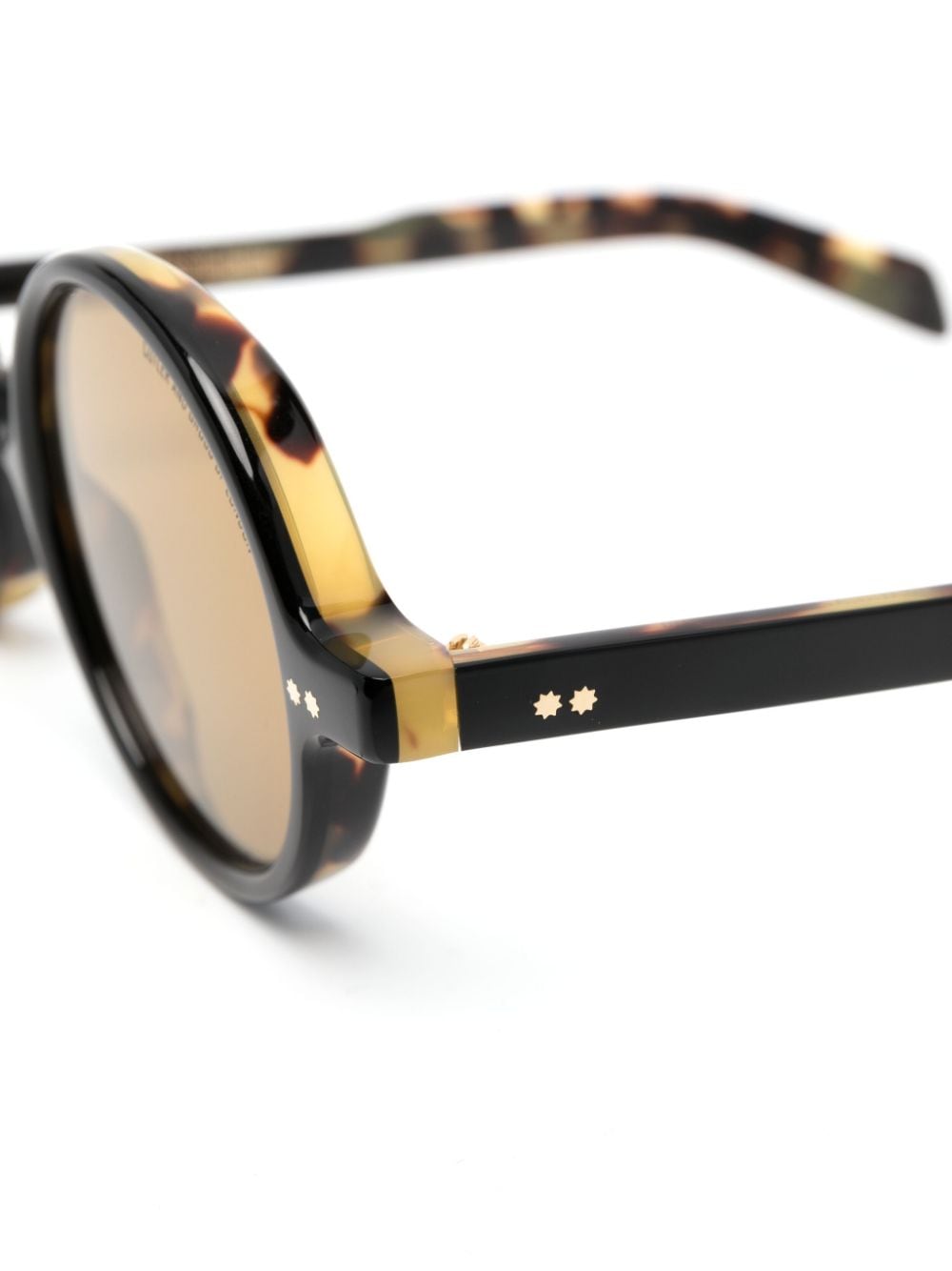 Shop Cutler And Gross Round-frame Design Sunglasses In Black