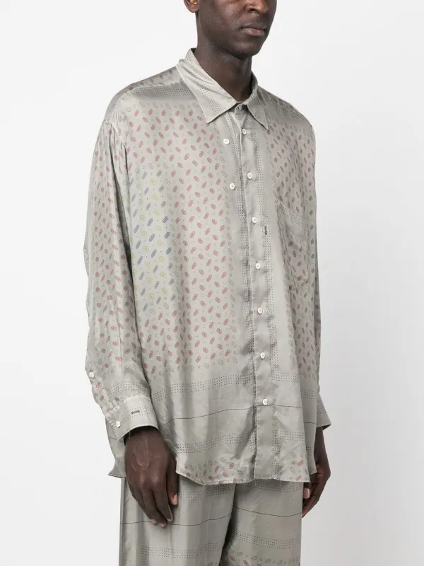 Magliano graphic-print Silk Shirt - Farfetch