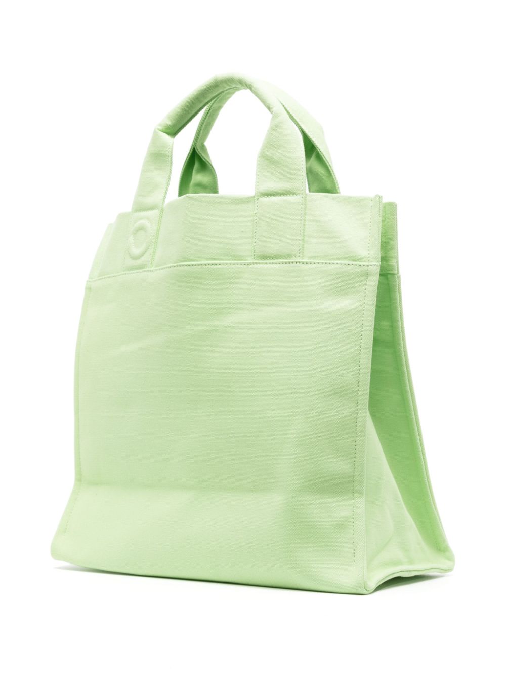 Shop Objects Iv Life Logo-print Cotton Tote Bag In Green
