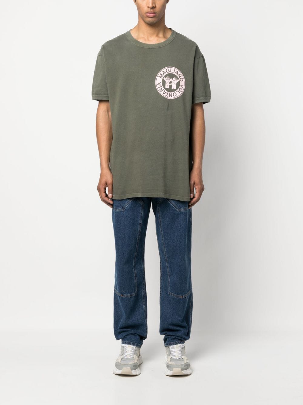 Magliano T-shirt met logopatch - Groen