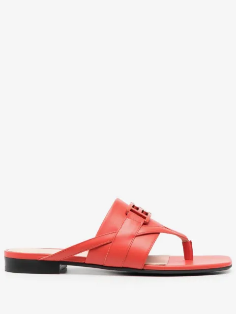 Bally logo-embellishment leather sandals