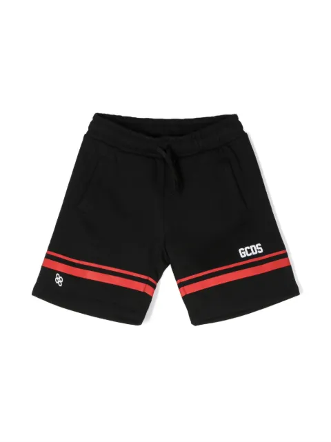 Gcds Kids logo-print cotton shorts
