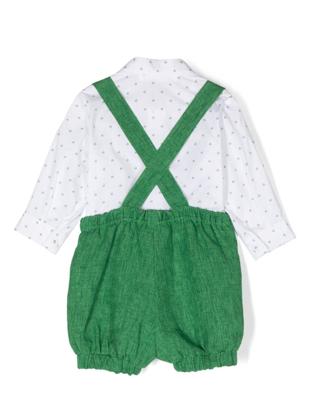 Colorichiari Shirt en tuinbroek - Groen