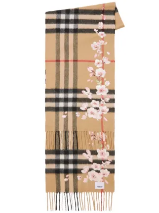 Burberry store floral scarf