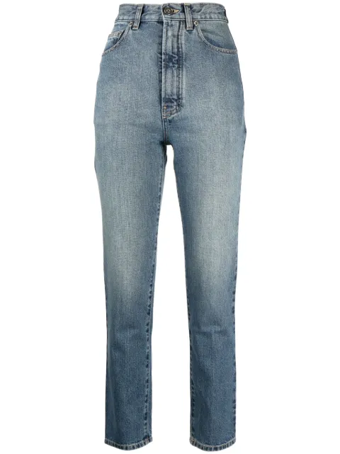 Alaïa Calça jeans skinny cintura alta