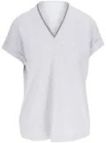 Brunello Cucinelli V-neck T-shirt - Grey
