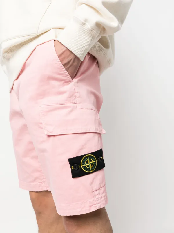 Stone Island ロゴ バミューダショーツ | ピンク | FARFETCH JP
