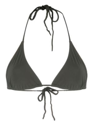 Black Scoop-neck bikini top, Toteme