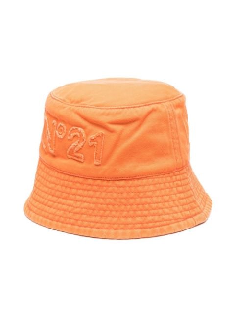 Nº21 Kids chapeau en coton à patch logo