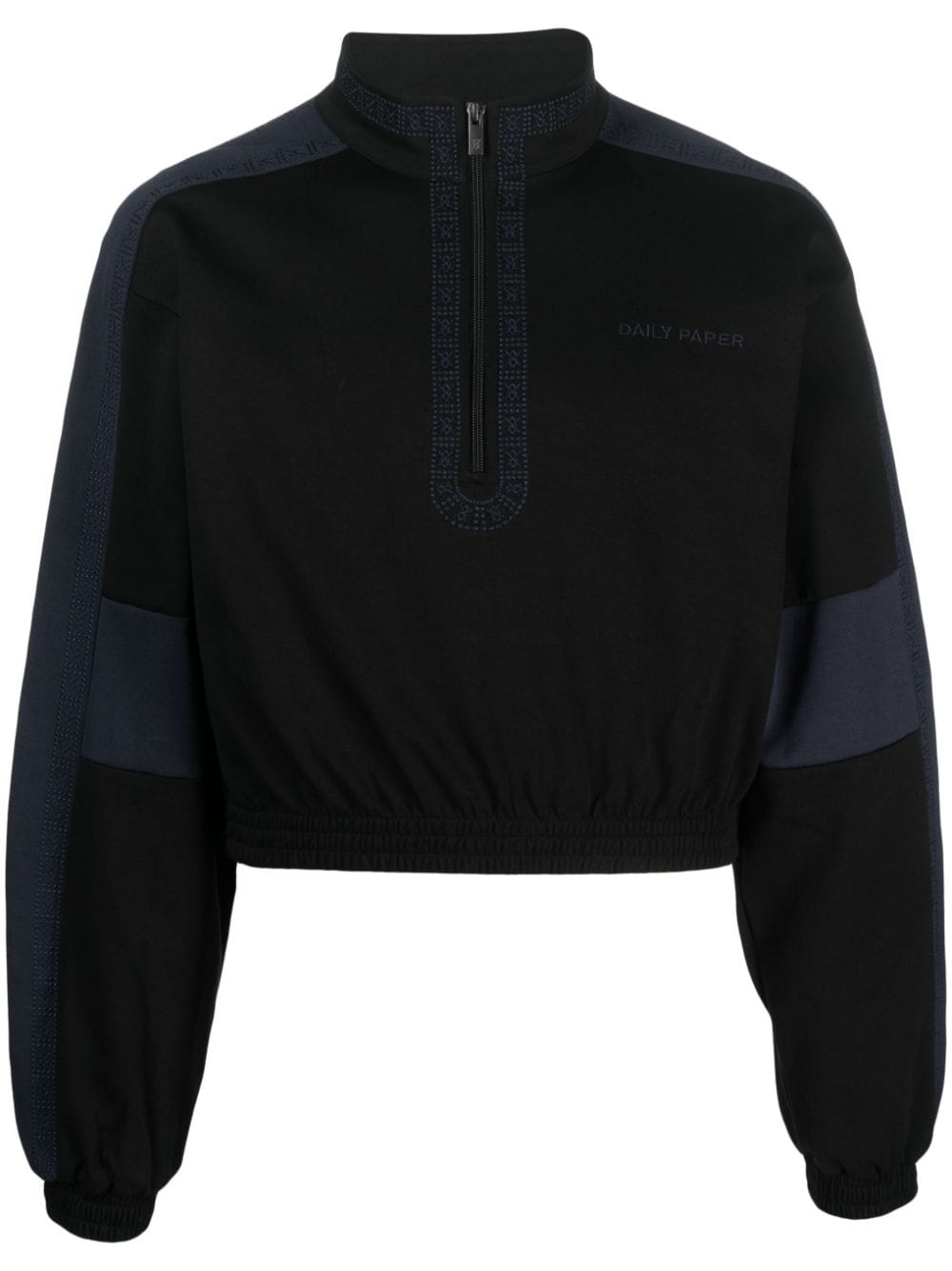 Daily Paper Pasha Zip-up Sweatshirt In Schwarz