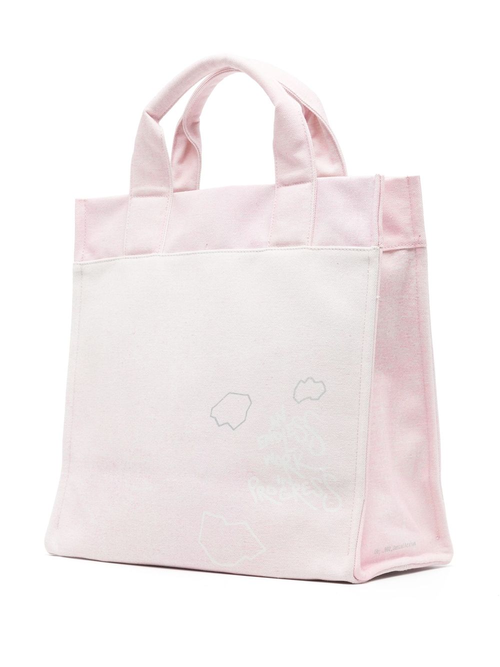 Shop Objects Iv Life Logo-print Cotton Tote Bag In Pink