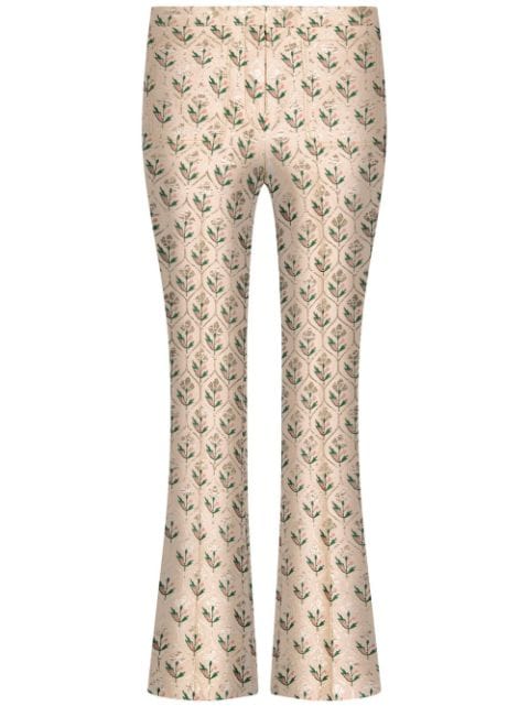 Giambattista Valli Cropped-Hose aus Blumen-Jacquard