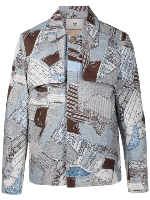 MISCI Boia concealed-front patchwork jacket