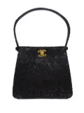 CHANEL Pre-Owned 1998 Both Sides lace shoulder bag - Black