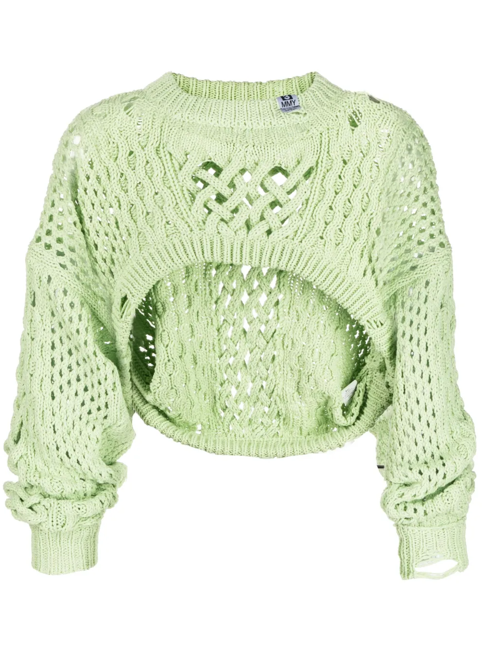 Miharayasuhiro Crochet-knit Boleto In Grün