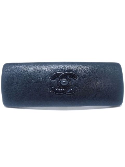 CHANEL 1990-2000s CC Turn-lock hair barrette Women