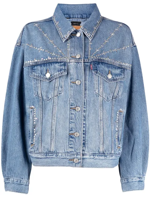 Anna Sui embellished denim jacket