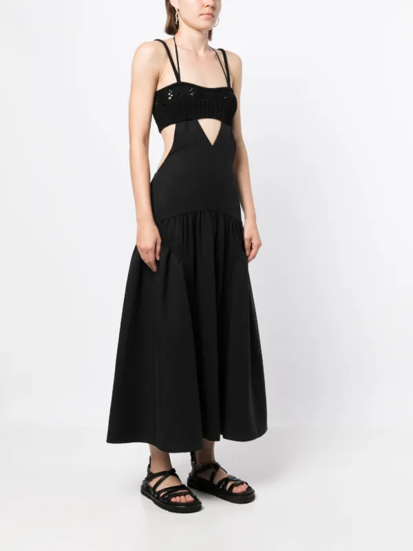 Goen.J Layered crochet-top Dress | Black | FARFETCH
