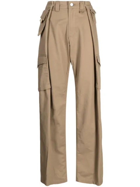 Goen.J wide-leg cotton cargo pants